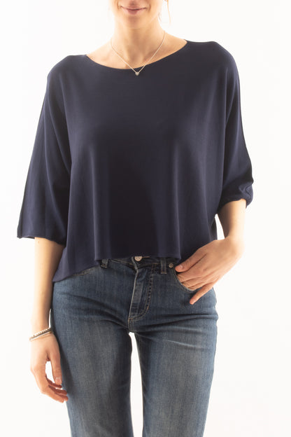 Maglia a scatoletta da Donna Metoo - Blu