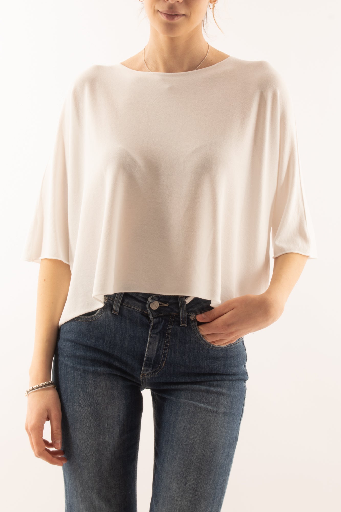 Maglia a scatoletta da Donna Metoo - Burro