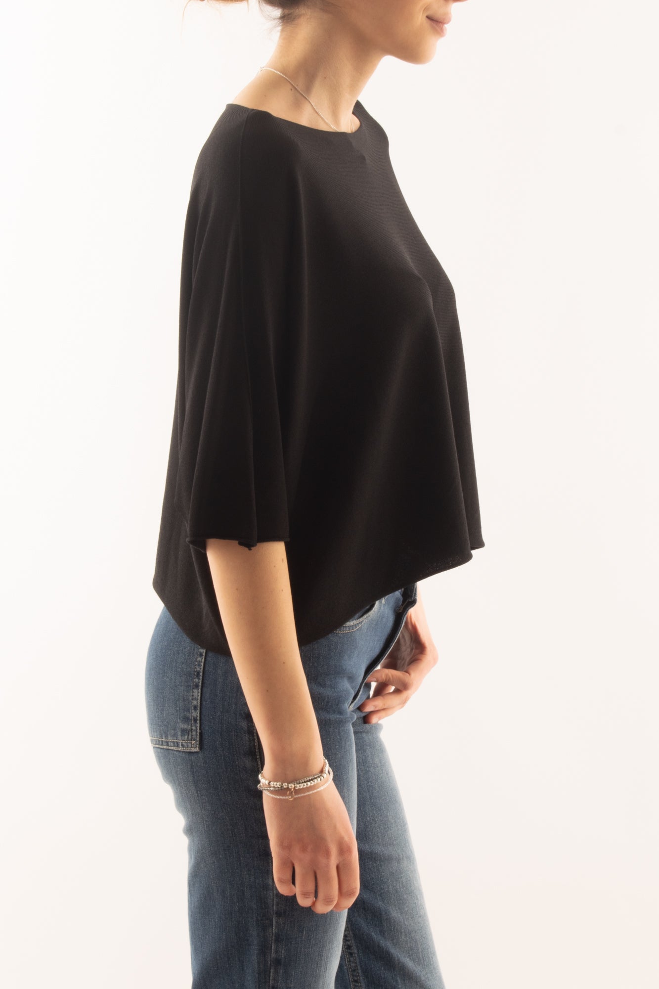 Maglia a scatoletta da Donna Metoo - Nero