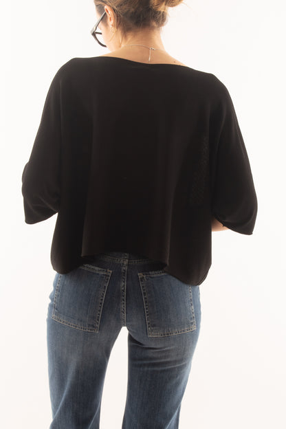 Maglia a scatoletta da Donna Metoo - Nero