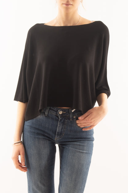 Maglia a scatoletta da Donna Metoo - Nero