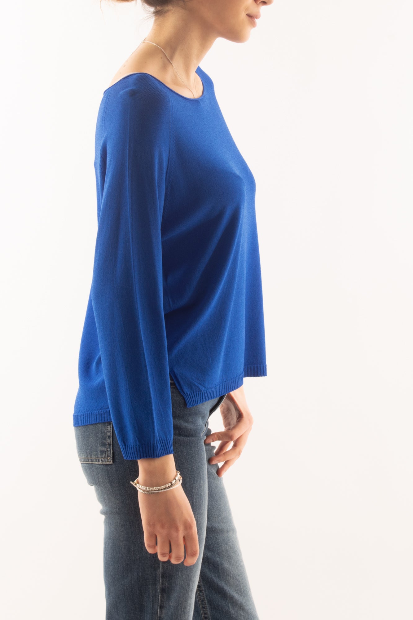 Maglia basica da Donna Metoo - Bluette