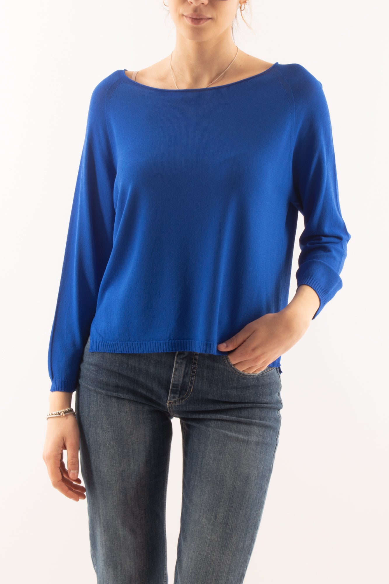 Maglia basica da Donna Metoo - Bluette