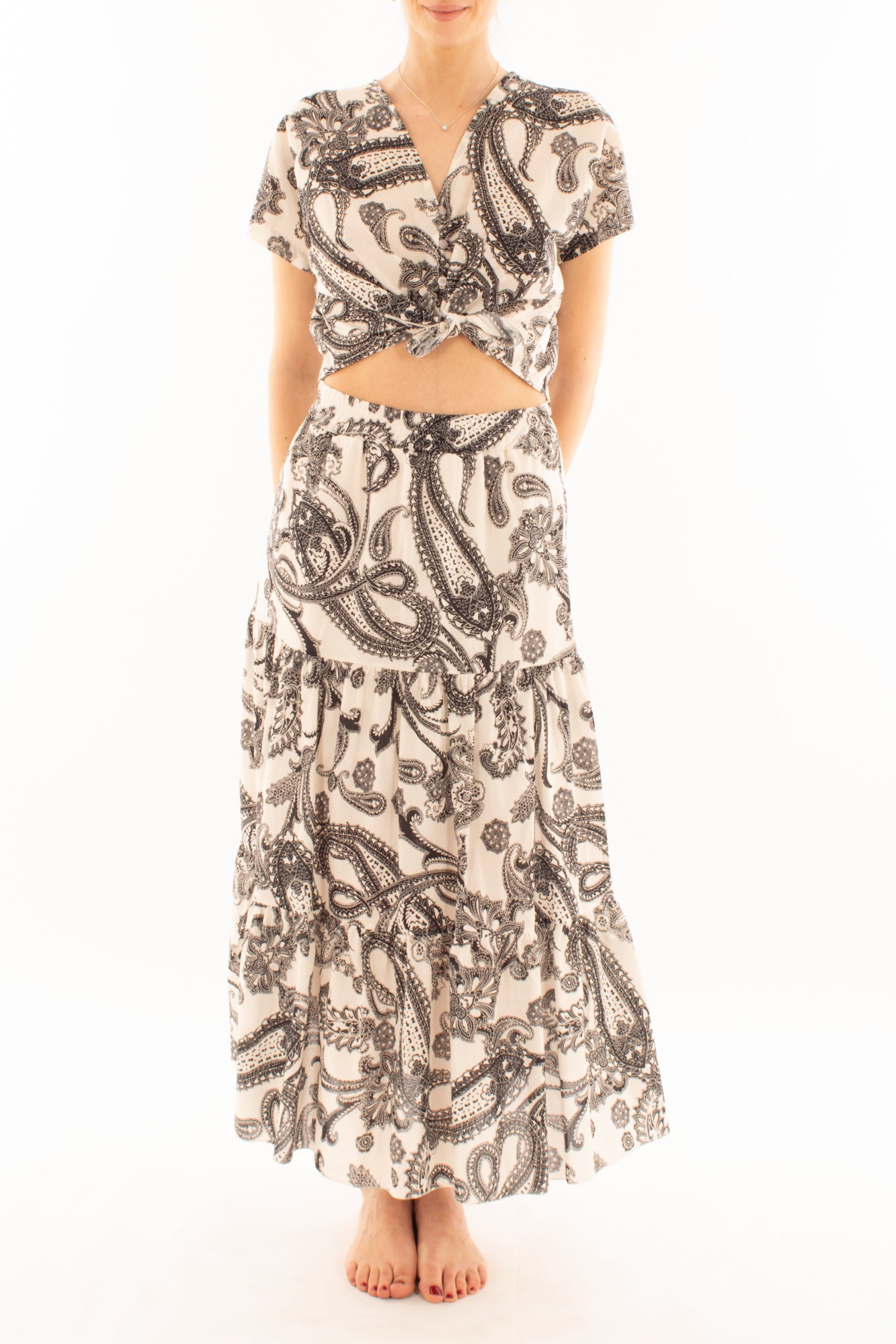 gonna lunga fantasia da Donna Metoo - Nero