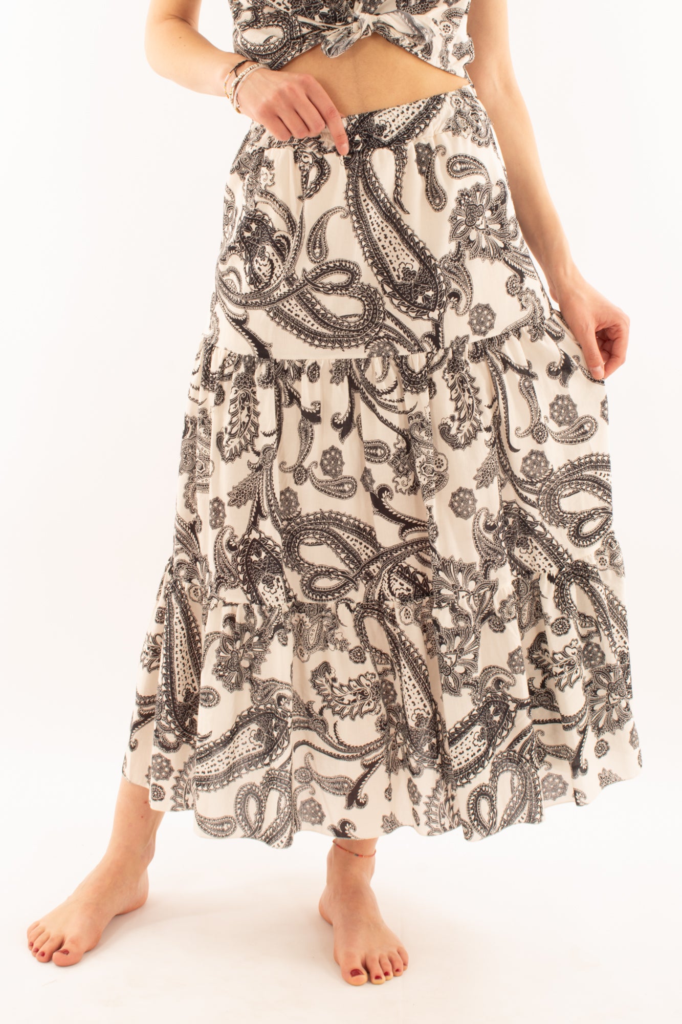 gonna lunga fantasia da Donna Metoo - Nero