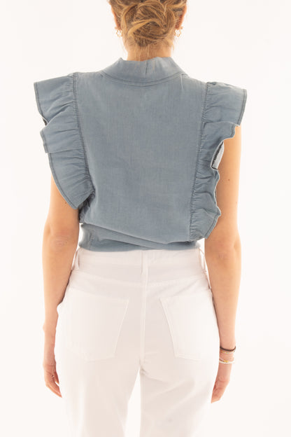 Smanicata di jeans da Donna Metoo - Denim