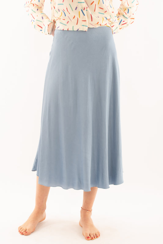 Gonna in satin da Donna Metoo - Celeste