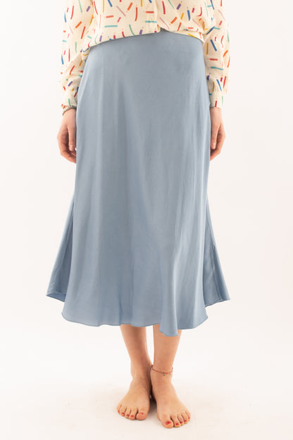 Gonna in satin da Donna Metoo - Celeste