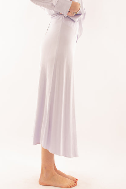 Gonna in satin da Donna Metoo - Lilla