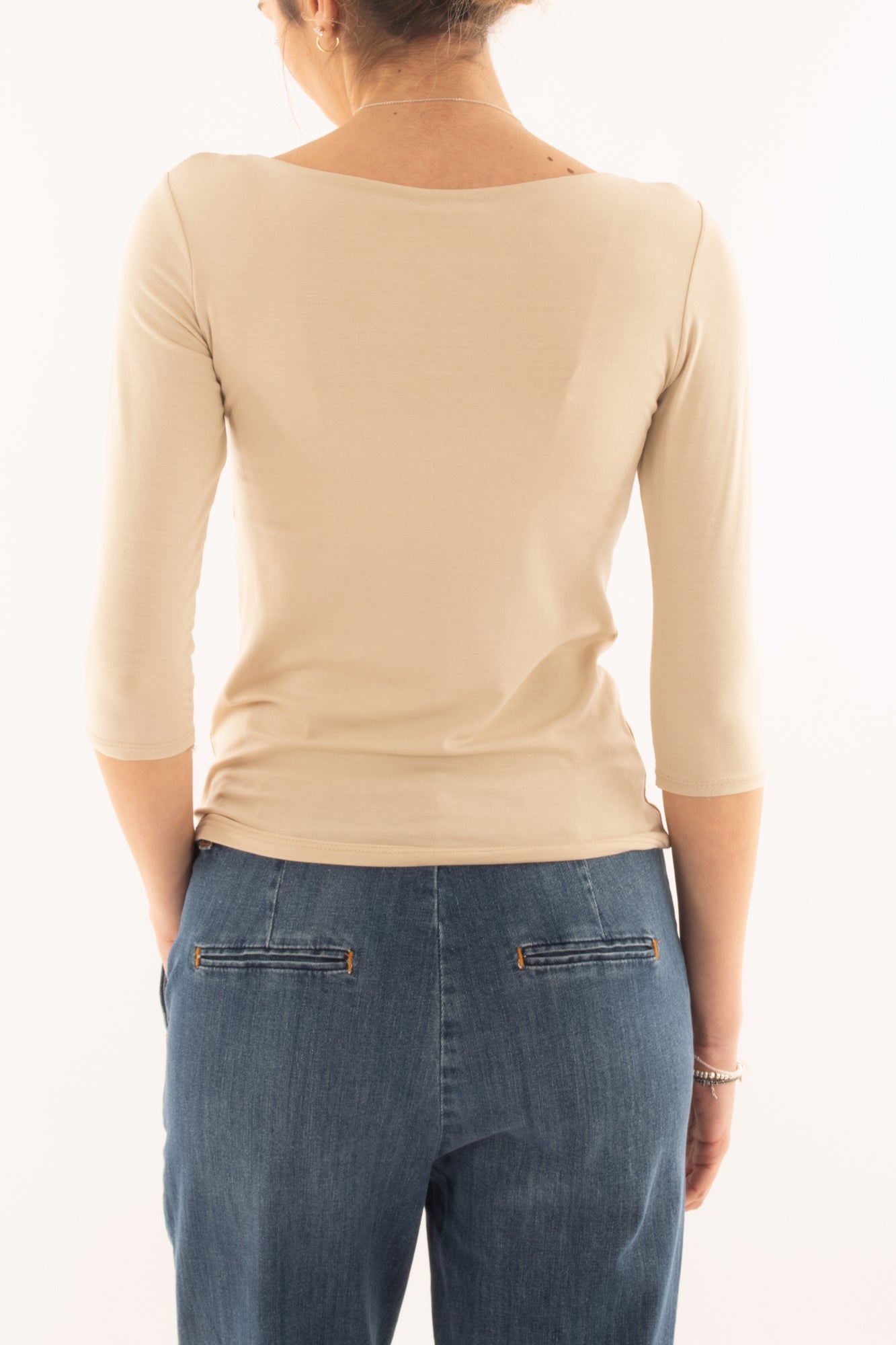 Maglia a barca base da Donna Metoo - Sabbia