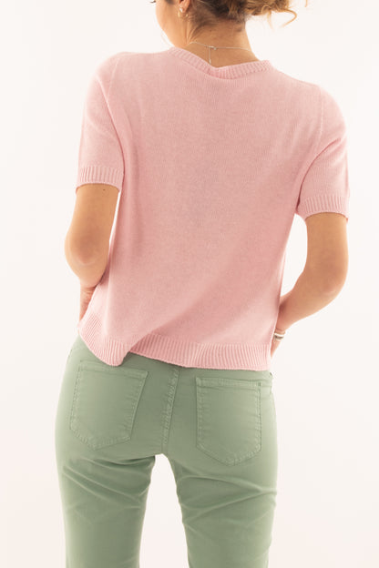 Maglia mezza manica da Donna Metoo - Rosa