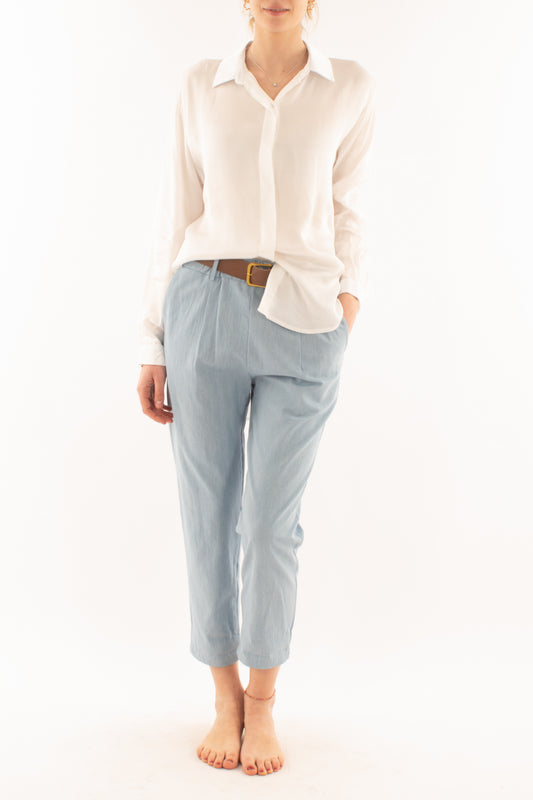 Camicia in viscosa da Donna Metoo - Bianco