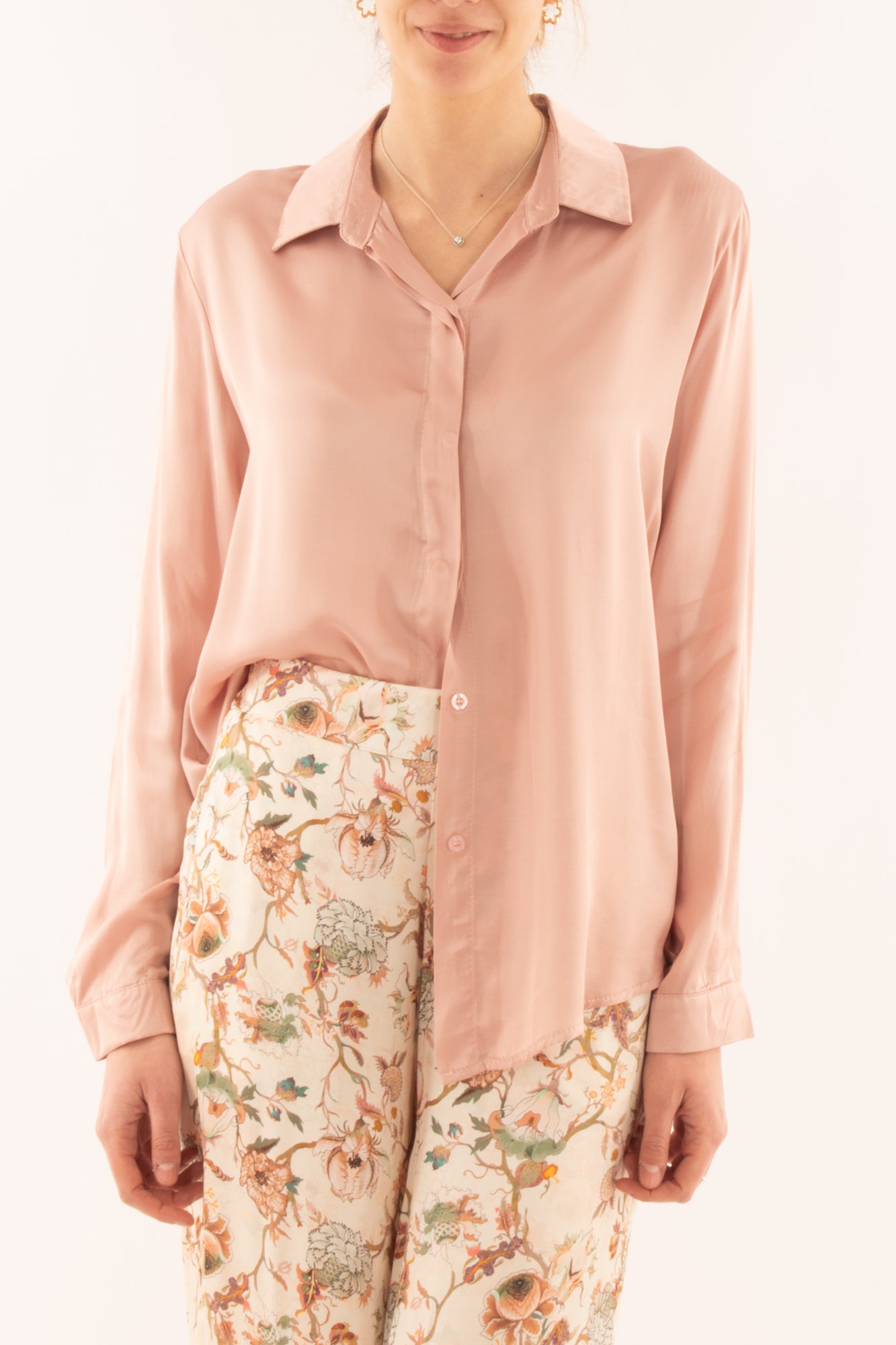 Camicia in viscosa da Donna Metoo - Rosa