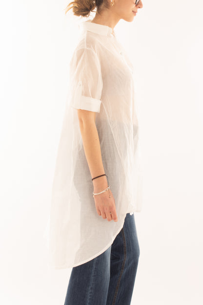 Camicia lunga da Donna Metoo - Bianco