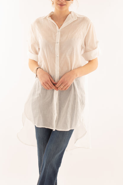 Camicia lunga da Donna Metoo - Bianco