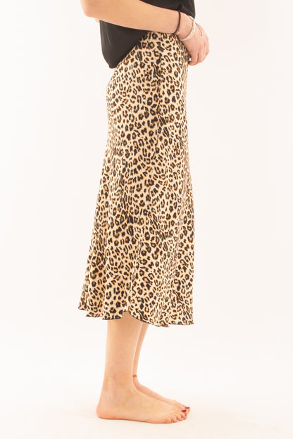 Gonna leopardata da Donna Metoo - Sabbia