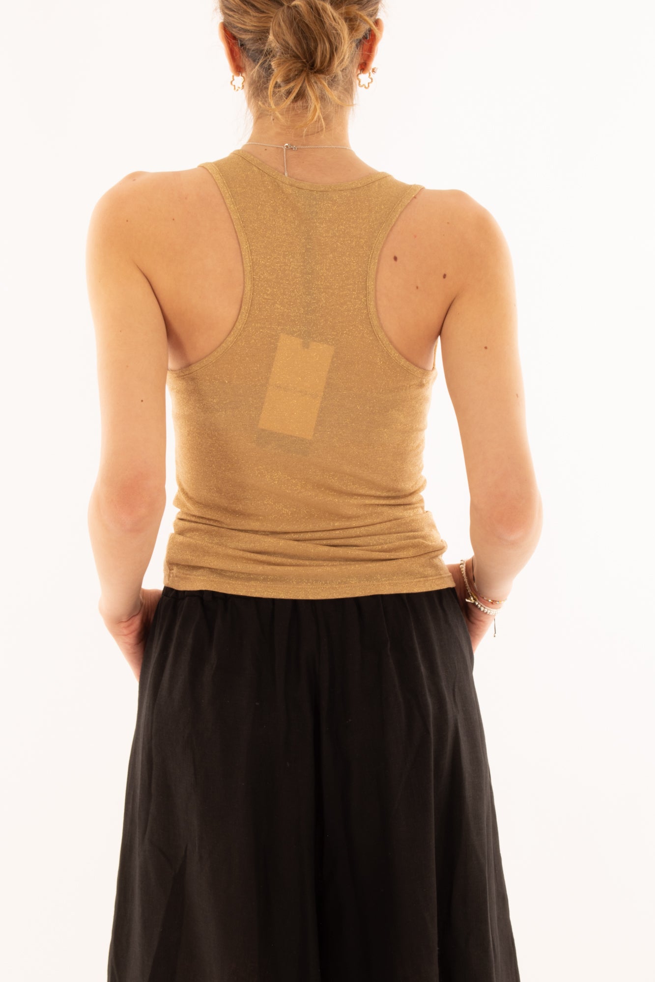 Top in lurex da Donna Metoo Oro