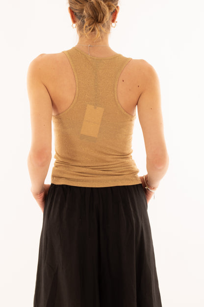 Top in lurex da Donna Metoo Oro