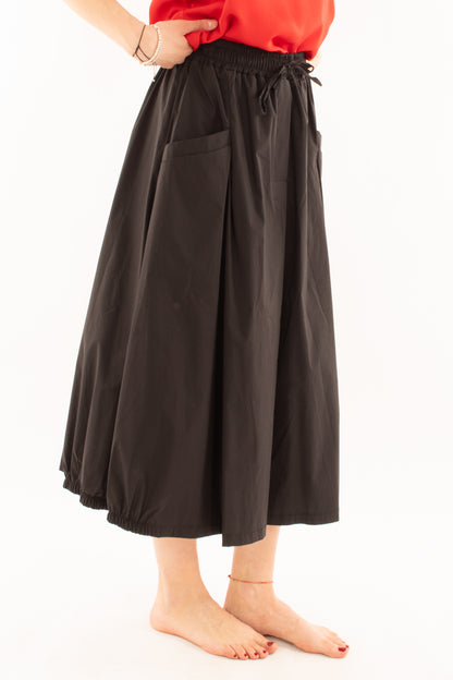 Gonna lunga con tasconi da Donna Metoo - Nero