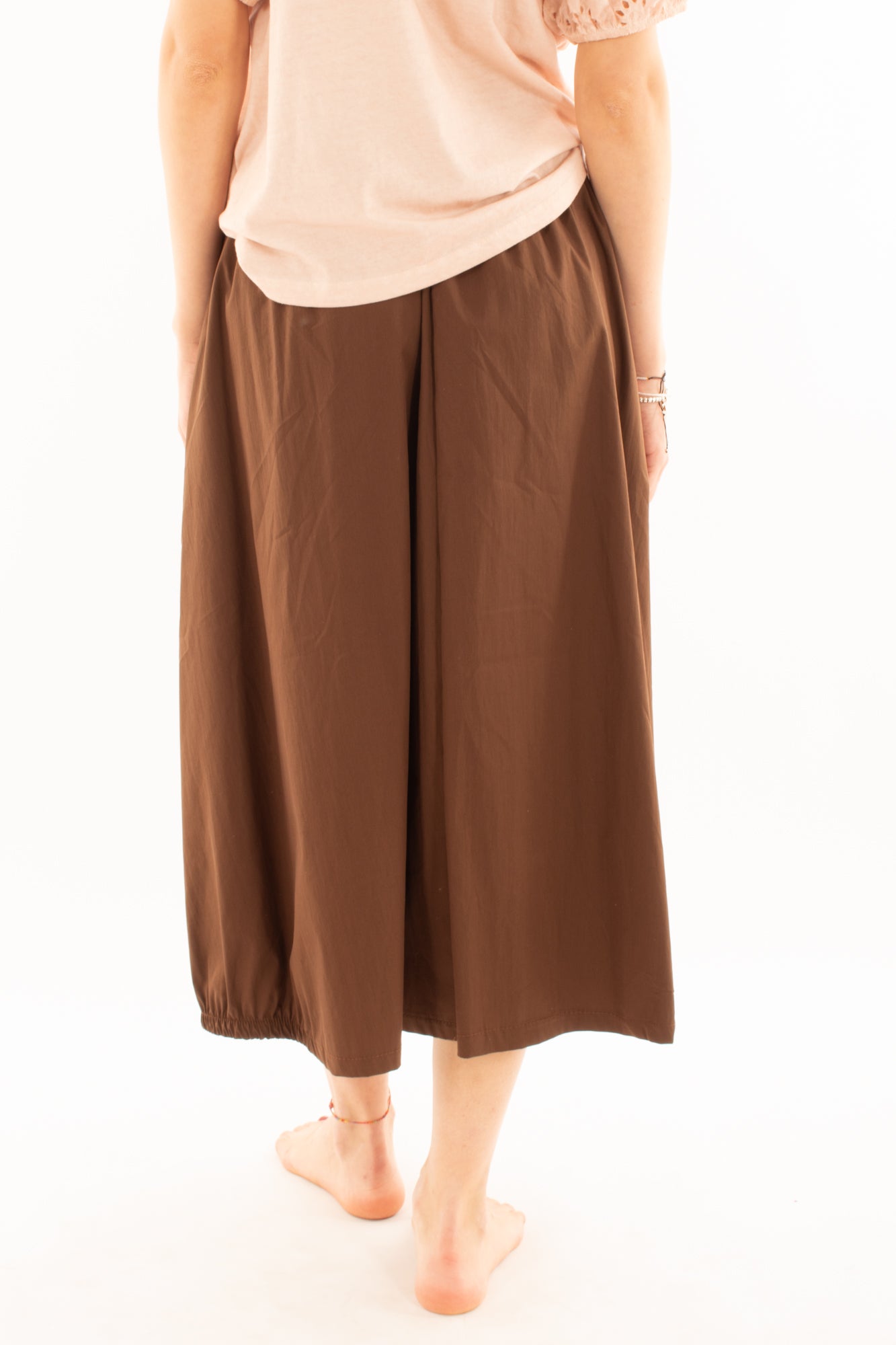 Gonna lunga con tasconi da Donna Metoo - Tabacco