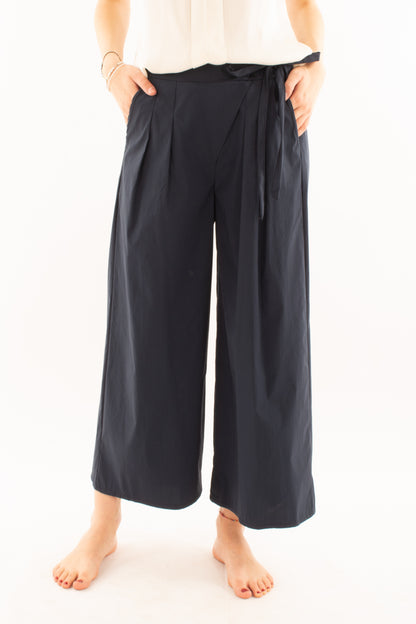 Pantalone con allacciatura laterale da Donna Metoo - Blu