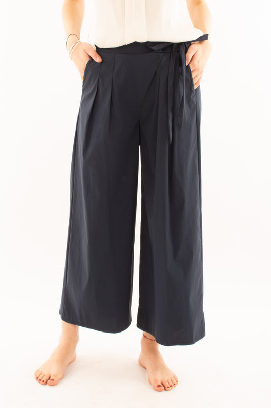 Pantalone con allacciatura laterale da Donna Metoo - Blu