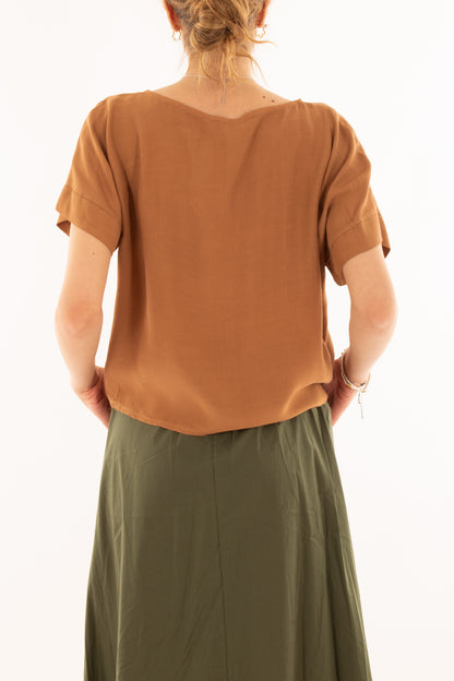 Maglia in viscosa da Donna Metoo - Moro