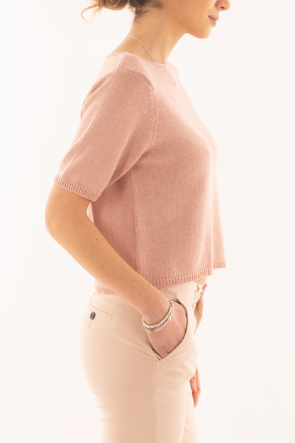 Maglia con manica 3/4 da Donna Metoo Cipria