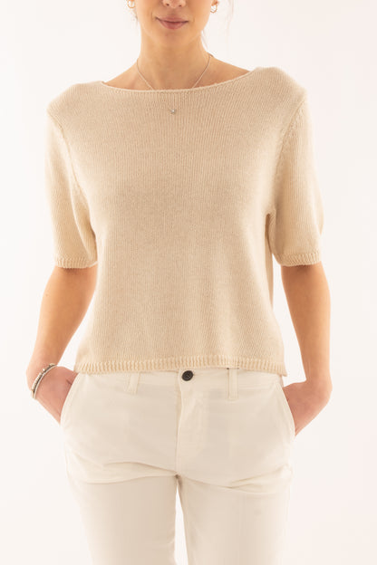 Maglia con manica 3/4 da Donna Metoo - Ecru