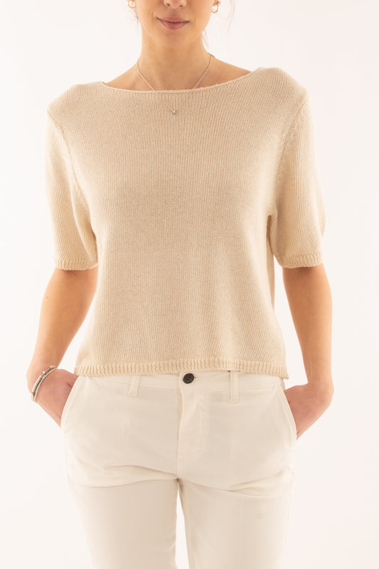 Maglia con manica 3/4 da Donna Metoo - Ecru