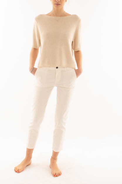 Maglia con manica 3/4 da Donna Metoo - Ecru