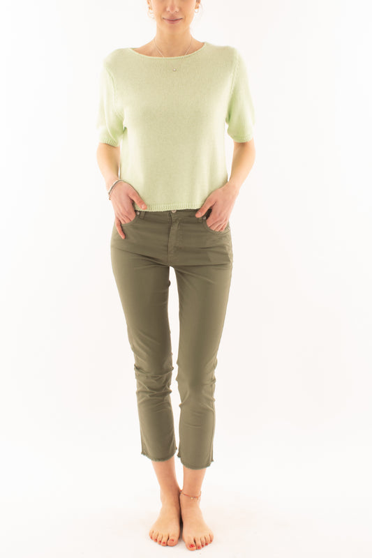 Maglia con manica 3/4 da Donna Metoo - Verde acido