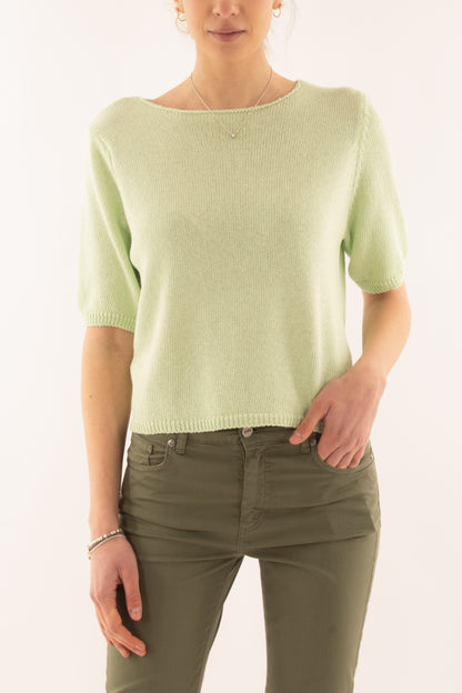 Maglia con manica 3/4 da Donna Metoo - Verde acido