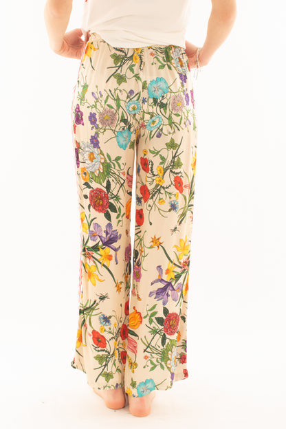 Pantalone floreale da Donne Metoo - Burro