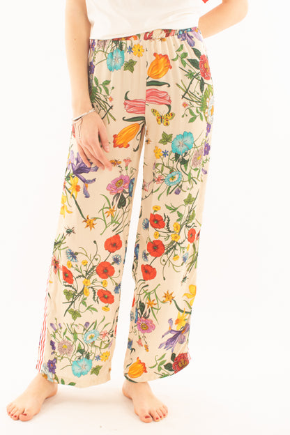 Pantalone floreale da Donne Metoo - Burro