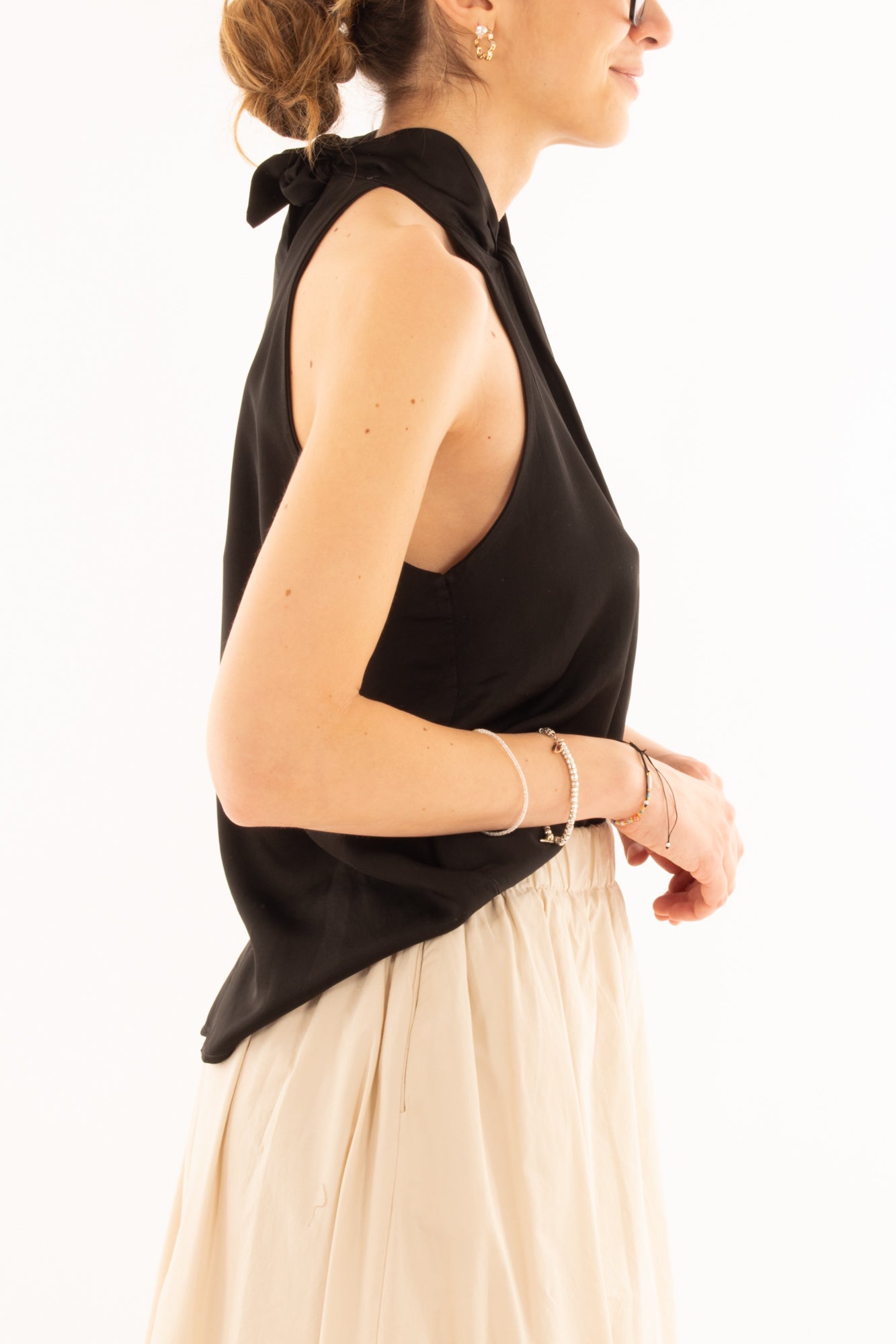 Smanicata allacciata al collo da Donna Metoo - Nero