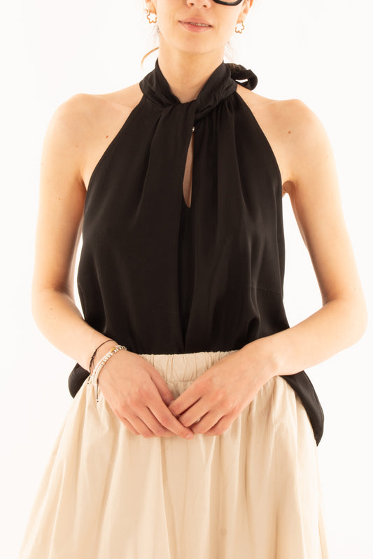 Smanicata allacciata al collo da Donna Metoo - Nero