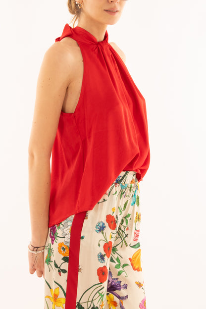 Smanicata allacciata al collo da Donna Metoo - Rosso