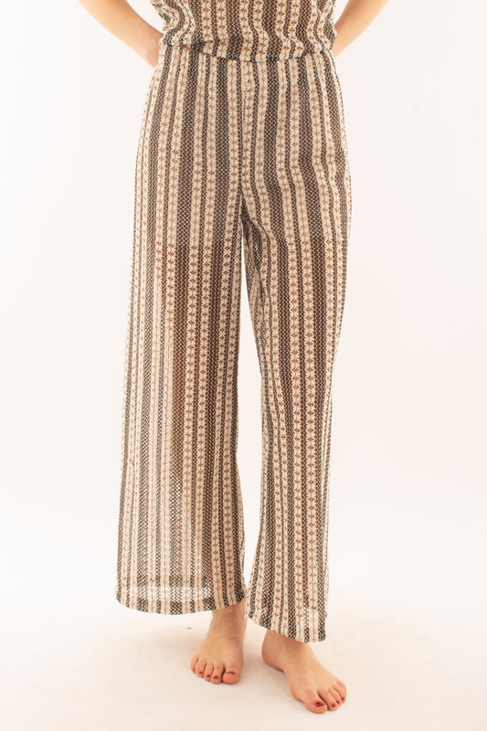 Pantalone uncinetto da Donna - Metoo Nero