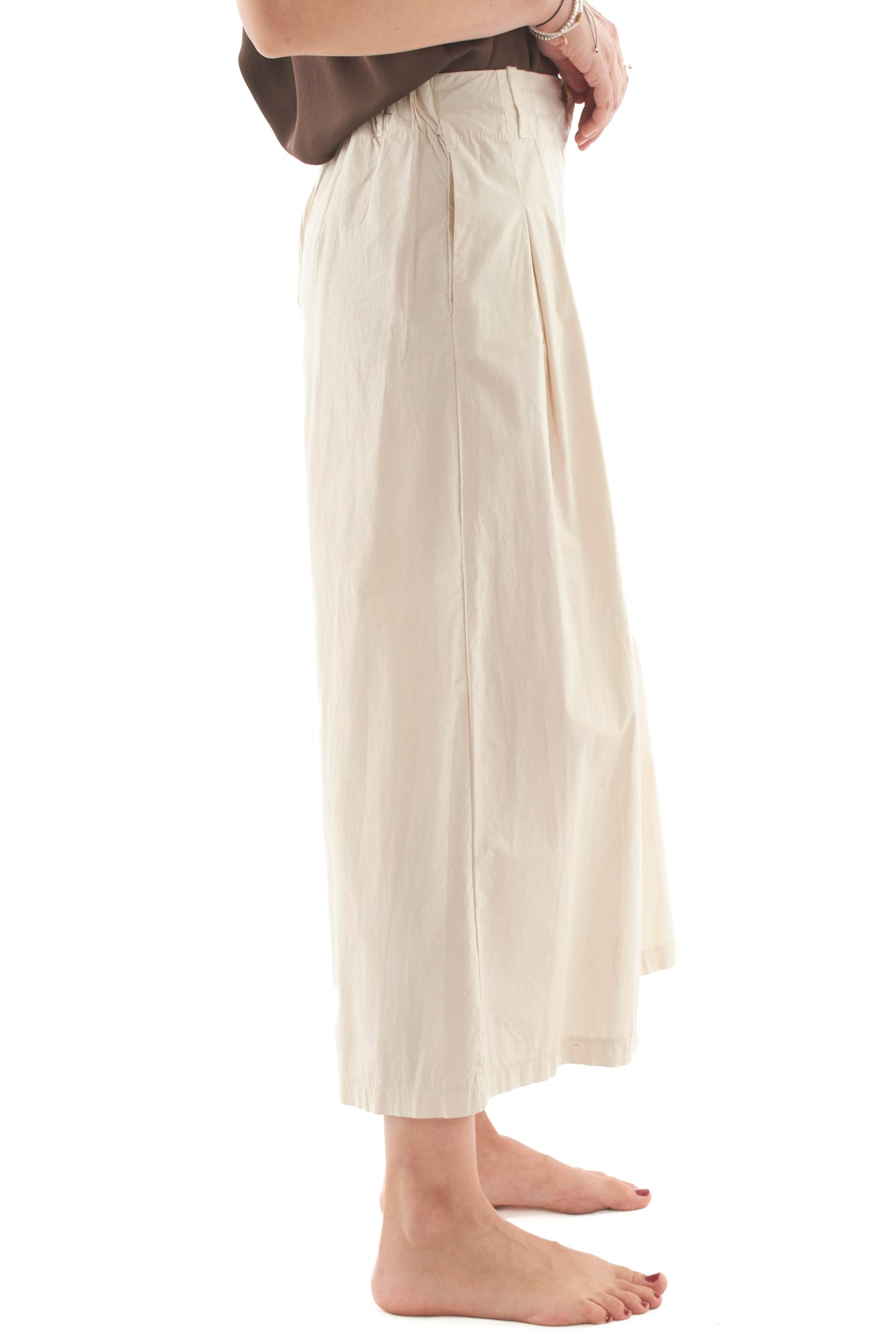 Pantalone effetto gonna da Donna Metoo - Sabbia