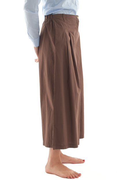 Pantalone effetto gonna da Donna Metoo - Tabacco