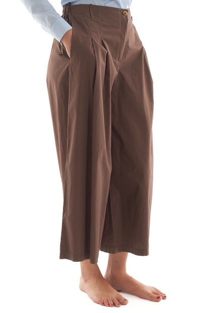 Pantalone effetto gonna da Donna Metoo - Tabacco