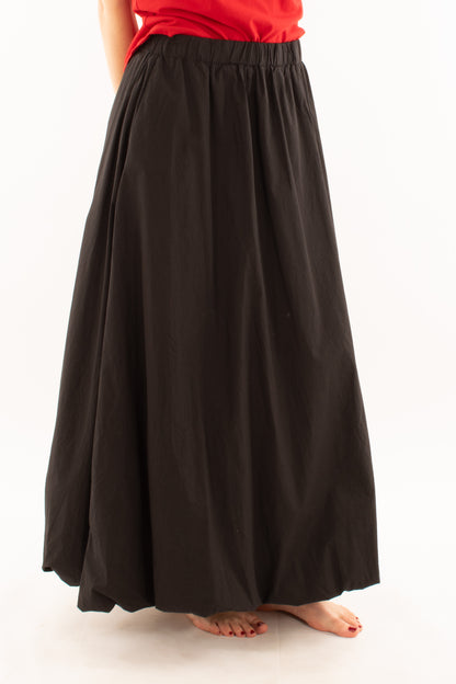 Gonna lunga a palloncino da Donna Metoo - Nero