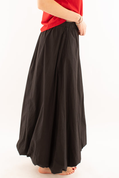 Gonna lunga a palloncino da Donna Metoo - Nero