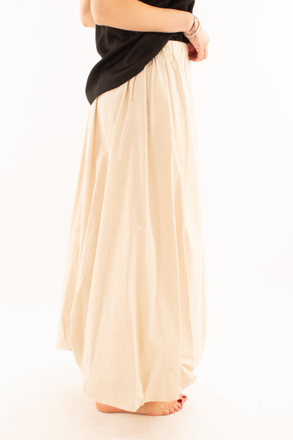 Gonna lunga a palloncino da Donna Metoo - Sabbia