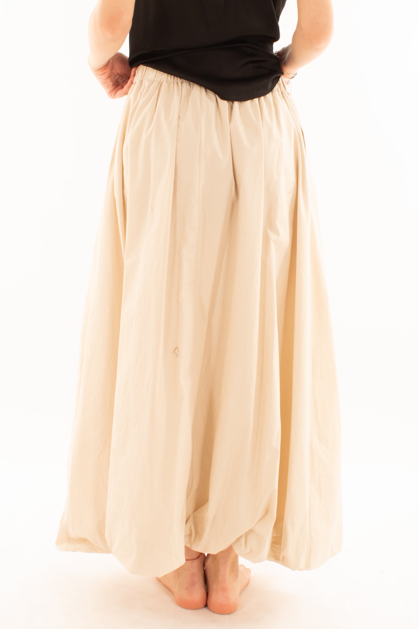 Gonna lunga a palloncino da Donna Metoo - Sabbia