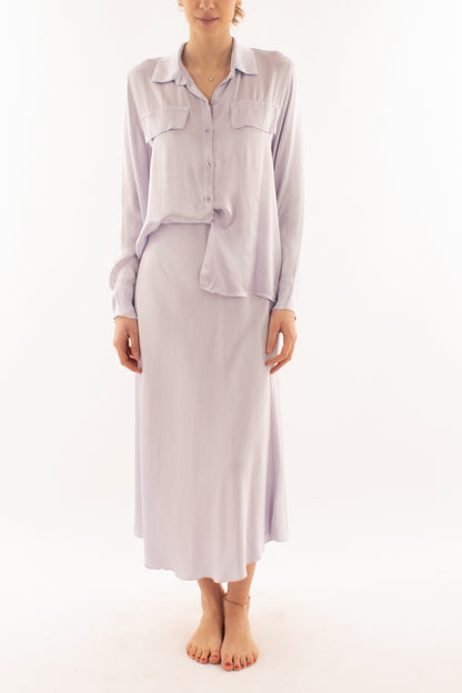 Camicia con tasche da Donna Metoo - Lilla