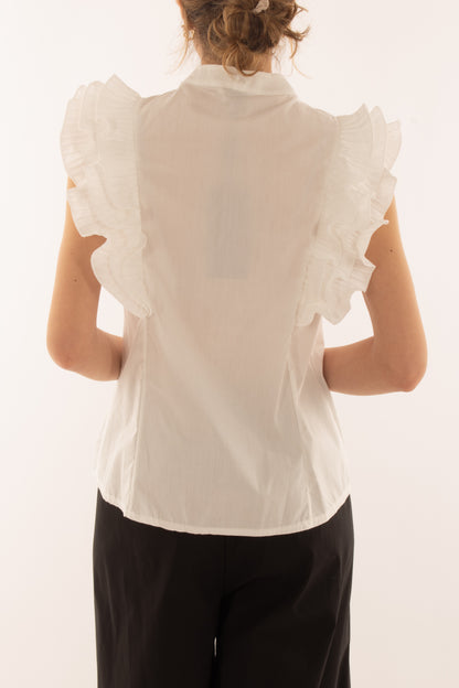 Camicia con rouge da Donna Metoo - Bianco