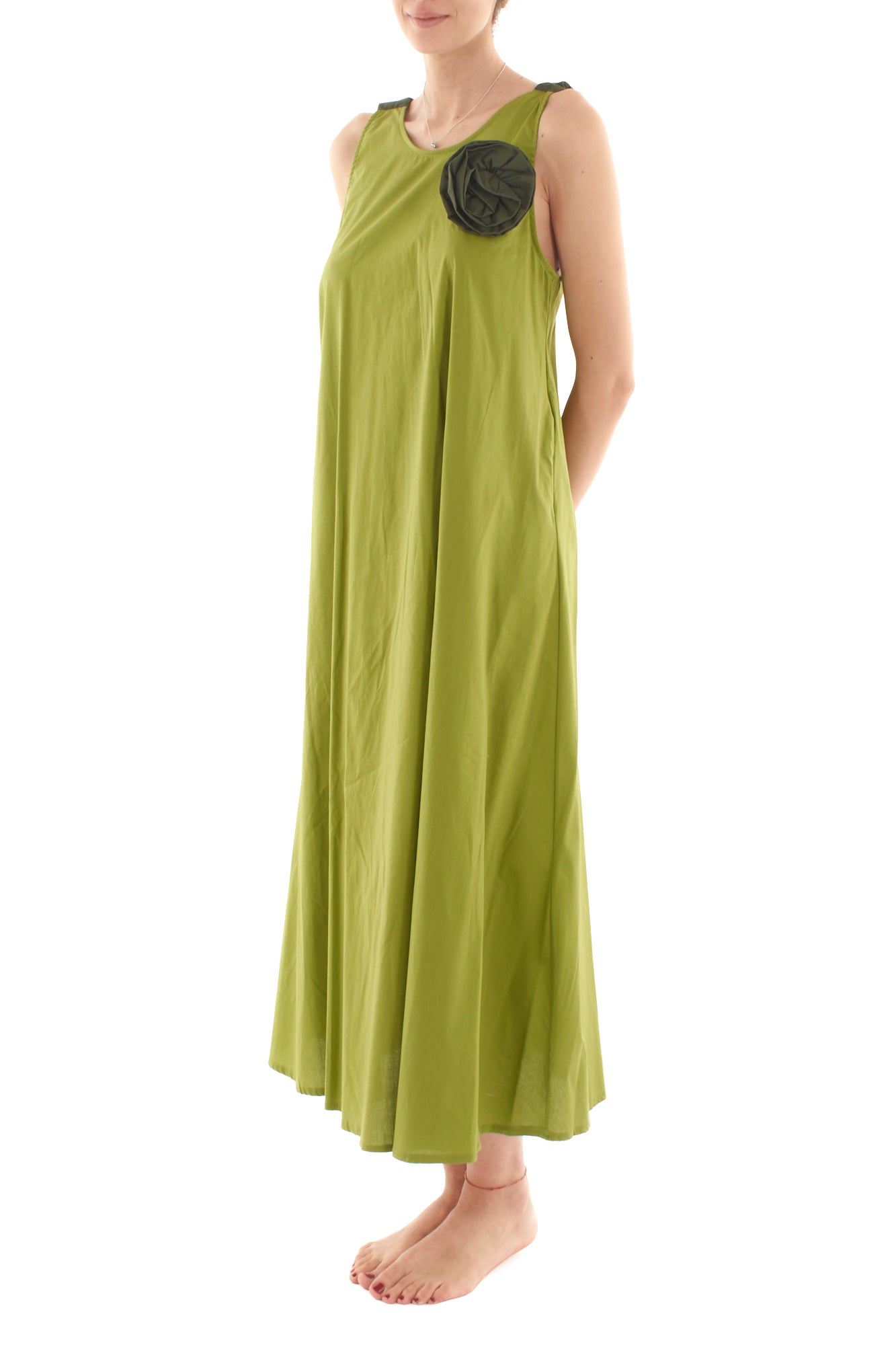 Abito con schiena scollata da Donna Metoo - Verde