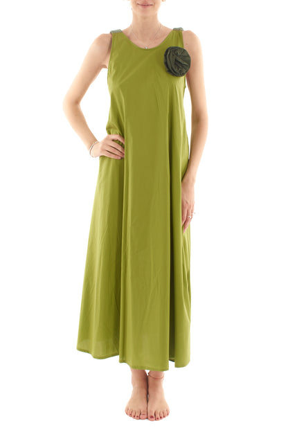 Abito con schiena scollata da Donna Metoo - Verde